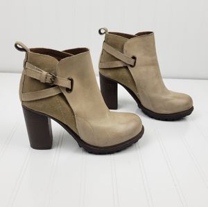 Rebels Keni heeled suede & leather ankle boots